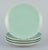 Mid-20th Century Aluminia Confetti Plates in Mint Green Glazed Earthenware, Set of 4 For Sale - Image 6 of 6