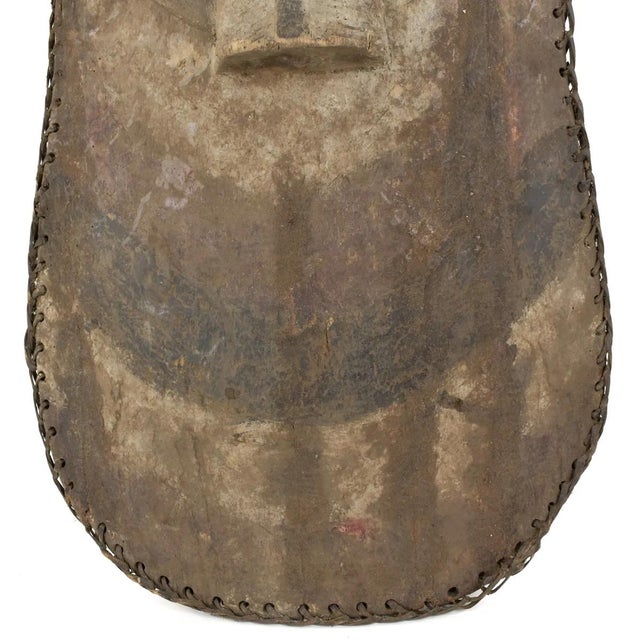 Early 20th Century Early 20th Century Songye Shield with Kifwebe Mask Icon For Sale - Image 5 of 7