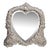 Sterling Silver Repose Heart Picture Frame Table Mirror by David Shaw London For Sale