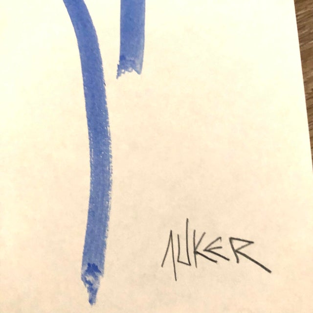 Henri Matisse Contemporary Gouache on Paper Drawing by Auker, Blue Nude #11 For Sale - Image 4 of 4