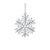 2020s Glittered Wire Snowflake Ornament (Set of 12) For Sale - Image 5 of 6