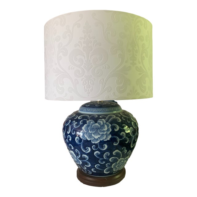 Ralph Lauren Blue and White Ginger Jar Table Lamp Chairish