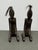 Design Plus Gallery presents a Pair of African Carved Figure Sculptures. Each figure is hand-carved from wood with an...