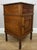 Antique French Oak Bedside Table with Marble Top For Sale - Image 4 of 14