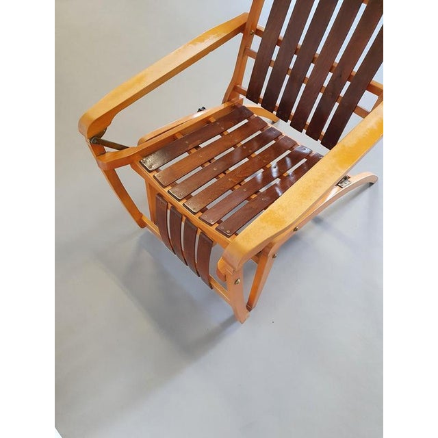 Wood Bentwood Siesta Medizinal Lounge Chair from Thonet, 1951 For Sale - Image 7 of 14