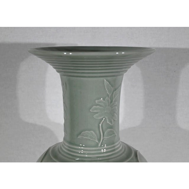 Chinese Celadon Vase, 1900s For Sale - Image 4 of 18