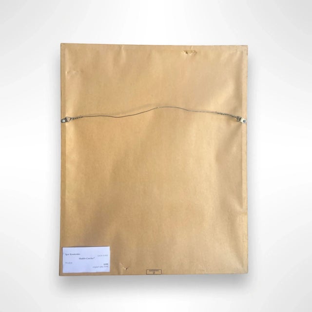 Primitive-Style Woodcut Relief Print on Oriental Paper, Signed & Framed Limited-Edition Art For Sale In San Diego - Image 6 of 6