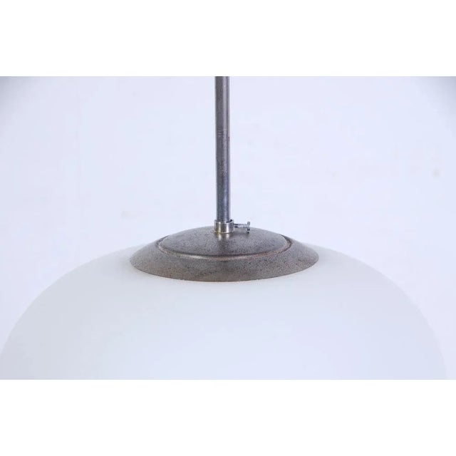 1950s Mid-Century Glass Ceiling Lamp, 1950s For Sale - Image 5 of 10