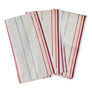 Linen Hand Towels - Set of 3 For Sale