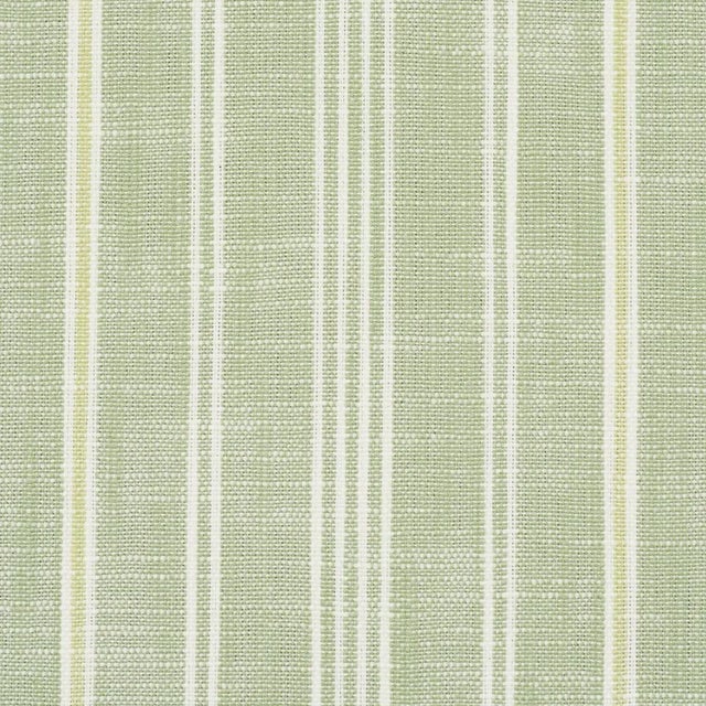 Traditional SAMPLE - Schumacher X Mark D. Sikes Lucy Stripe Fabric In Leaf Green For Sale - Image 3 of 5