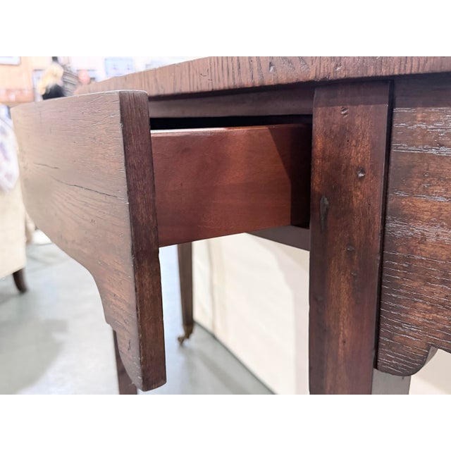 Theodore Alexander Althorp Victory Oak Console Table For Sale In New York - Image 6 of 8