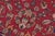 Retro Persian Kashan Red/Blue Wool Rug - 8'7'' X 12'7'' For Sale - Image 4 of 10