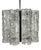 Vintage Ice Murano Glass Chandelier from AV Mazzega, Italy, 1970s For Sale