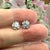 Natural Sapphire Diamond Stud Earrings 14k White Gold 1.62 TCW Certified For Sale - Image 9 of 18
