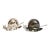 Snail Salt Cellars Silver Plate Salt & Pepper For Sale