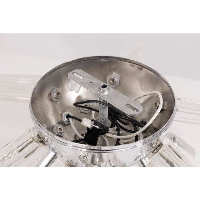 Mid 20th Century Mid Century Modernist Murano Glass Ceiling Light Fixture For Sale - Image 5 of 7