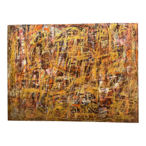 Crossing Boundaries, Original Contemporary Abstract Expressionist Painting By, Ellen Reinkraut Mixed Media