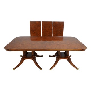 Francisco Malon Giemme Burl Walnut Dining Table For Sale