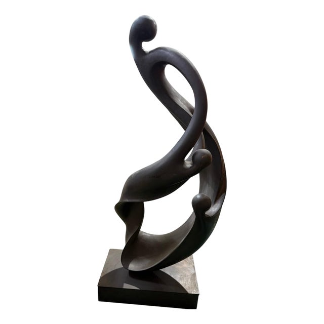 Unity in Motion Abstract Sculpture, Bronze For Sale