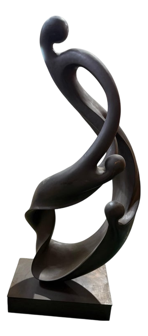 Unity in Motion Abstract Sculpture, Bronze