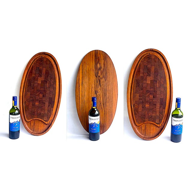 1960s Danish Teak Wood Oblong Charcuterie Board Designed by Jens H. Quistgaard for Dansk For Sale - Image 9 of 13