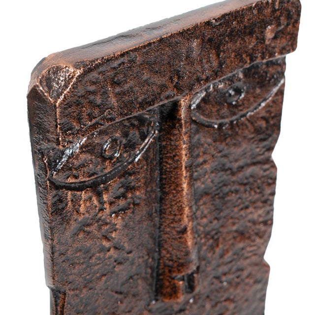 Modern Man Sculpture in Aluminum with Marble Base- Tall For Sale In Chicago - Image 6 of 11