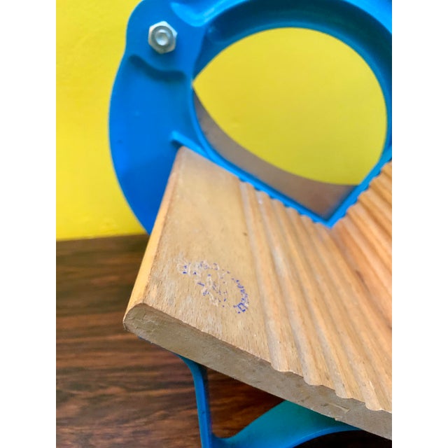Danish Baby Blue Bread Cutter From Royal Raadvad, 1970s For Sale - Image 9 of 12