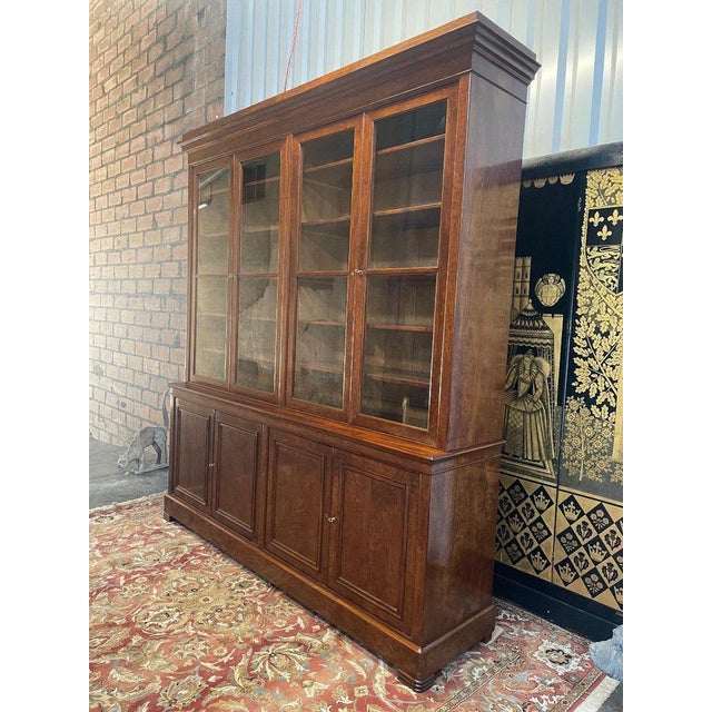 Louis Philippe Bookcase Cabinet For Sale - Image 4 of 12