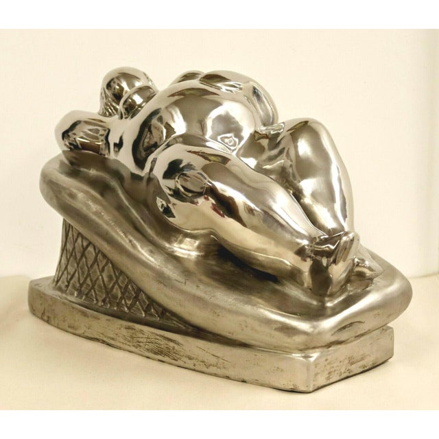 Contemporary Stainless Steel Little Goddess Table Sculpture by Jerry Soble 1990s For Sale - Image 4 of 10