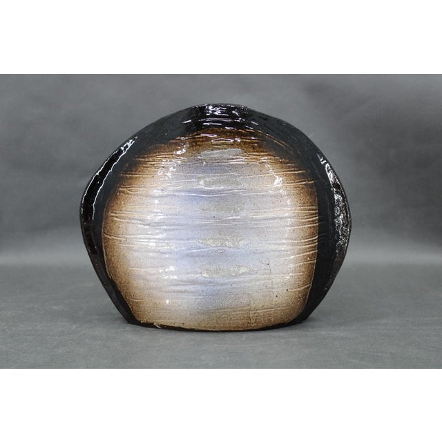 Brutalist Ceramic Art Vase, Czechoslovakia, 1970s For Sale - Image 6 of 11