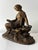 Early 20th Century Antique Victorian Neoclassic Gilted Spelter Figure of Reading Woman For Sale - Image 5 of 11