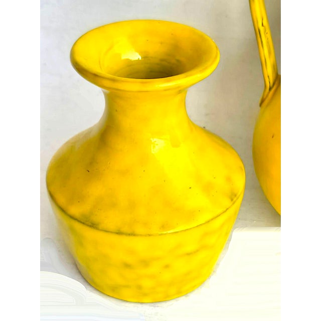 1960s Aldo Londi for Bitossi/Rosenthal Netter Ceramic Vases, 3 Piece Set For Sale - Image 9 of 17