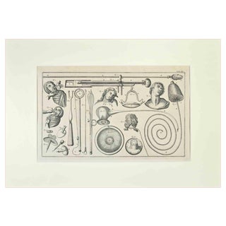 Lorenz Heister, Surgical Instruments, Etching, 1750 For Sale