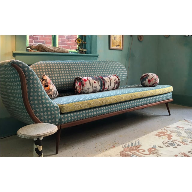 Vintage Mid Century Chaise Lounge For Sale - Image 4 of 7
