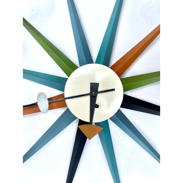 George Nelson Mid-Century Modern George Nelson for Howard Miller Wall Clock For Sale - Image 4 of 8