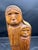 Mid-Century Modern 1940s Mexican Modernist Flores Arias Hand-Carved Wooden Sculpture – Mother and Child For Sale - Image 3 of 9