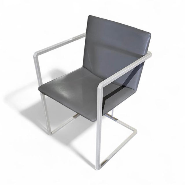 Nomada chair by Pierre Mazairac & Karel Boonzaaier / Manufacturer / Hennie de Jong int. Materials / grey Fabric / white...