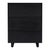 Spritely Home Accent Furniture Halmstad 22 in. W Rectangular Wood Panel 3 Drawer Narrow Nightstand, Black For Sale - Image 4 of 8