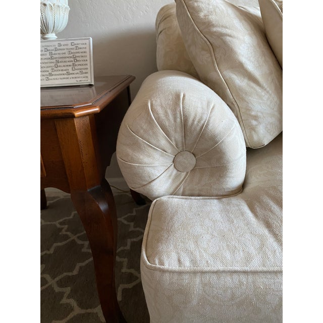 Textile 2000s Ethan Allen Preston Roll-Arm Sofa For Sale - Image 7 of 10