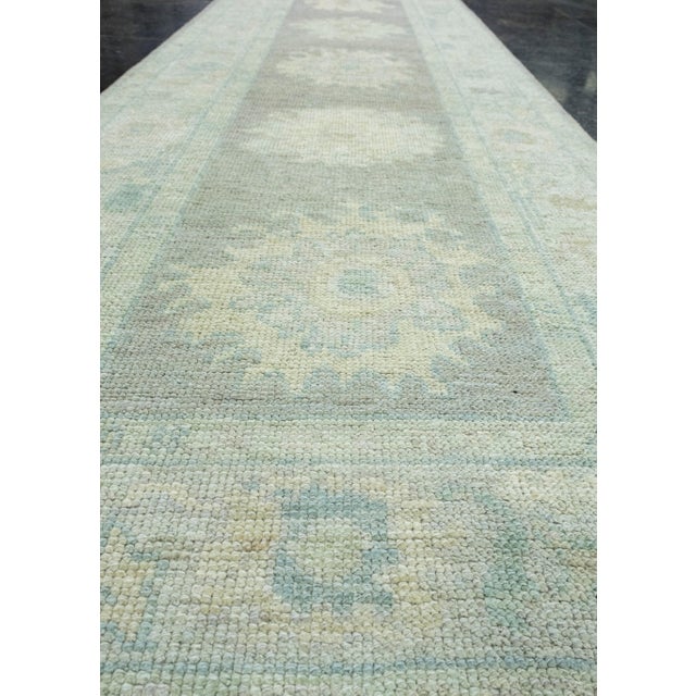 Textile Turkish Oushak Runner Rug 2'10" x 8'7" #17452 For Sale - Image 7 of 8