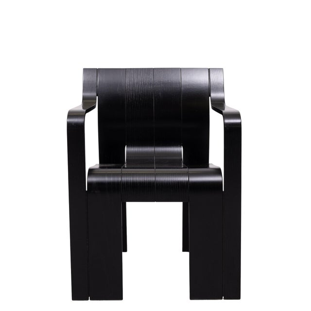 Black Strip Armchairs by Gijs Bakker for Castelijn, Holland, 1970s, Set of 4 For Sale - Image 13 of 18