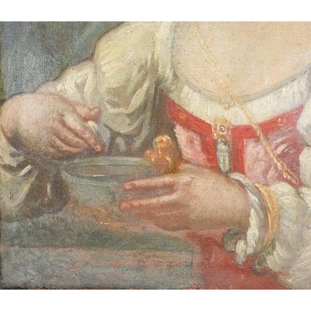 Unknown Artist, Portrait of a Woman, Late 18th Century, Oil on Canvas, Framed For Sale - Image 6 of 16