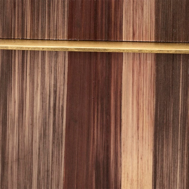 Jamie Young Jamie Young Palm Marquetry Box in Brown For Sale - Image 4 of 7