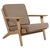 Wood Lounge Chair Model 290 in Oak attributed to Hans J. Wegner for Getama, Denmark, 1970s For Sale - Image 7 of 7