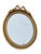 Wood Small Oval Mirror with Gilded Stucco Wood, 1800s For Sale - Image 7 of 7
