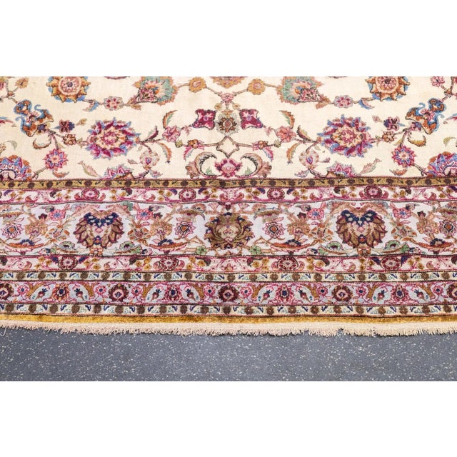 Antique Souf Kashan Rug 8' x 11'8'' For Sale - Image 9 of 12
