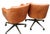 Animal Skin Elevate Your Workspace: Set of 4 West Elm Helvetica Genuine Leather Chairs For Sale - Image 7 of 10
