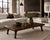 Late 20th Century Rustic Primitive Solid Wood Coffee Table & Matching Two-Tier End Tables — Refinished in Old Chapel Satin Walnut For Sale In Los Angeles - Image 6 of 6