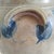 Antique Late 19th Century New England 2 Gal Churn With Cobalt Blue Tulips For Sale - Image 9 of 17