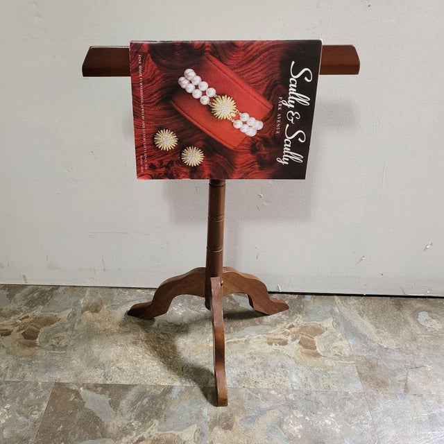 1950s Vintage Cherry Newspaper Magazine Rack For Sale - Image 5 of 5